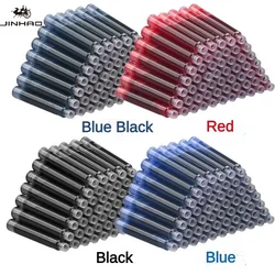 500/50 PCS JINHAO 2.6mm/3.4mm Black/Blue Fountain Pen Ink Universal Sac Cartridges Refills School Office Supplies Stationery