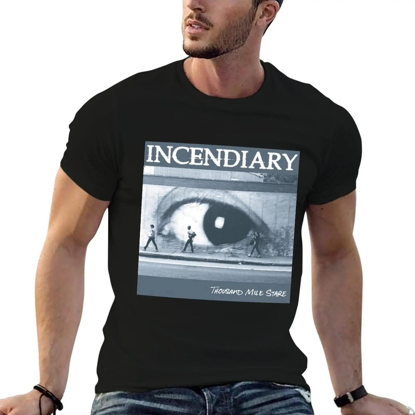 Incendiary (Hardcore Punk Band) - Album; Thousand Mile Stare T-Shirt summer tops customs mens funny t shirts