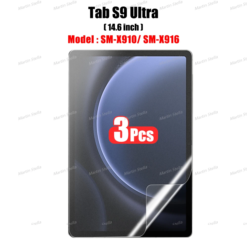 3 Stück Papiergefühl wie Displayschutzfolie für Samsung Galaxy Tab S7 S8 S9 Plus Ultra Samsung Tab S6 Lite S7 S9 Fe A8 A9 A7 Kein Glas