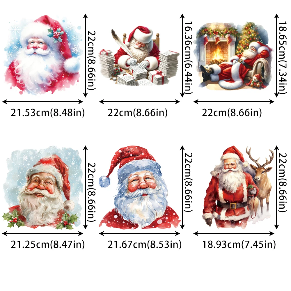 Термопаста с Санта Клаусом, аксессуары для одежды «сделай сам», текстильное украшение, Термотрансферная комбинация, стирающаяся наклейка для глажки