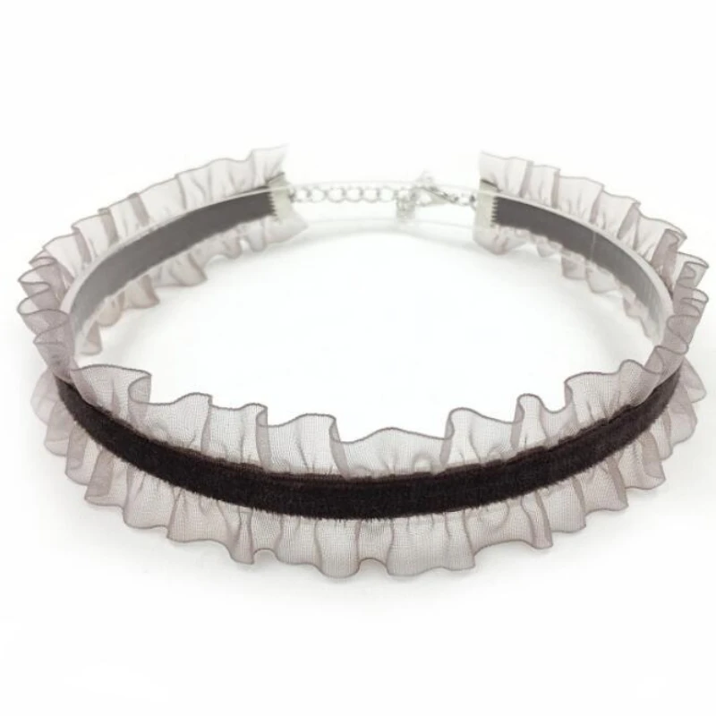 Velvet Lace Chokers Necklaces for Women Girls Cute Fairy Flower Collar Necklaces Wedding Party Fashion Jewelry Wholesale Gift