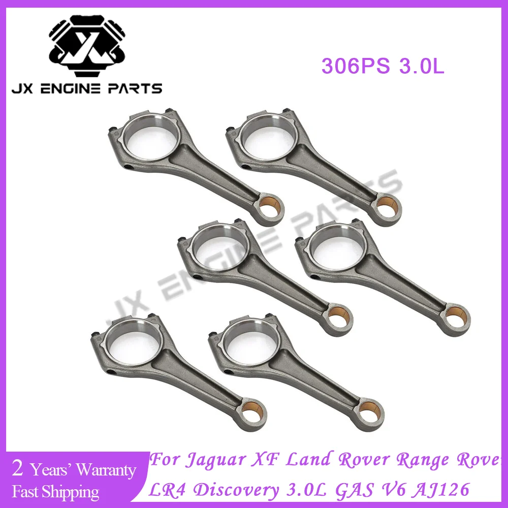 Biela de motor 6 uds 306PS para Jaguar XF XE XJ Land Rover 3,0 Range Rover Sport Velar Discovery LR4 3.0L AJ126