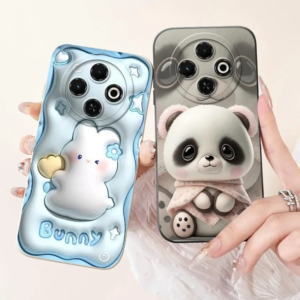 For Tecno Spark 30C Case kl5  kl5n Soft Silicone Lovely Panda Cover For Tecno Spark 30 30C 30 Pro Spark30C Phone Cases Coque