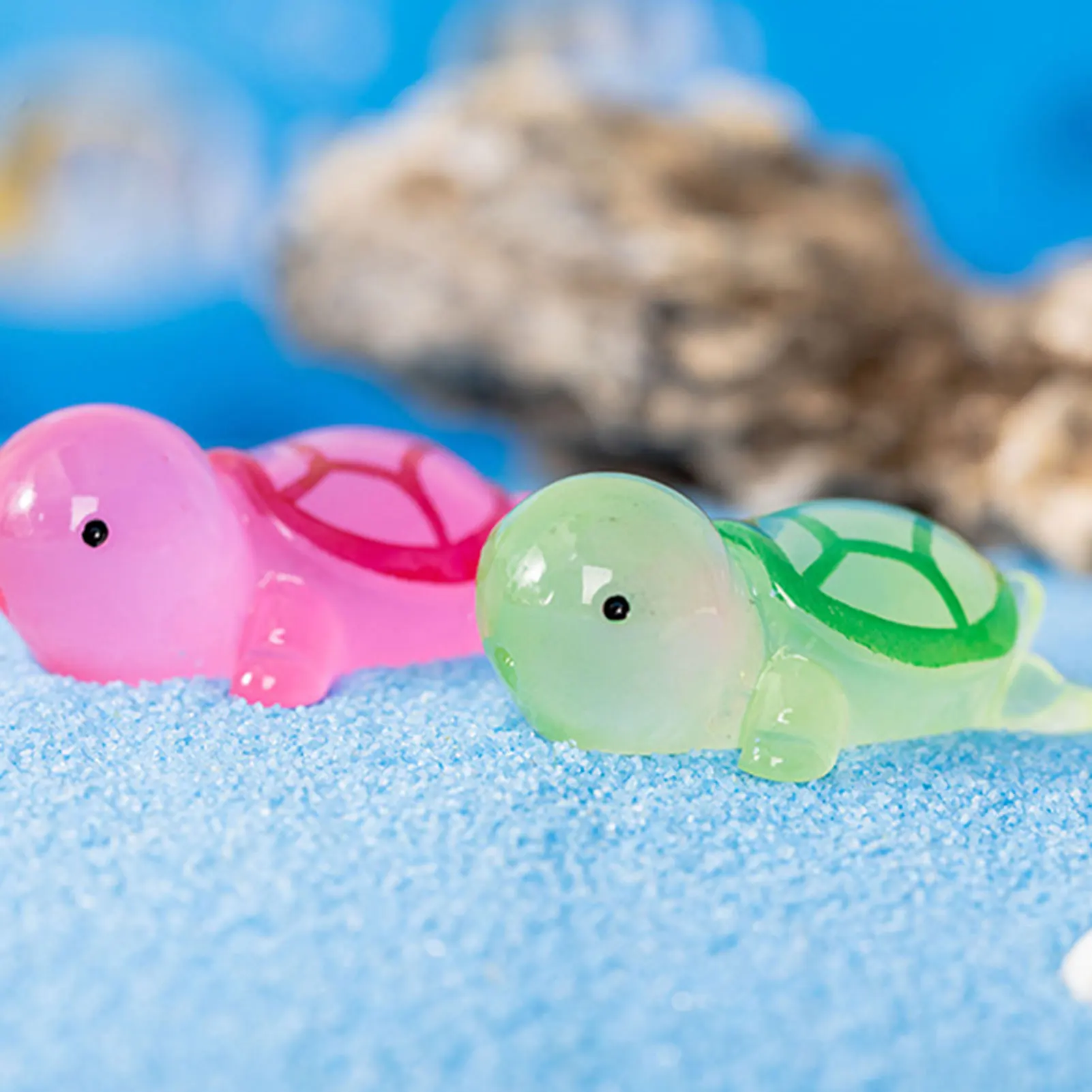 Miniature Sea Turtles Bright Color Adorable Desktop Ornaments For Desktop Decor