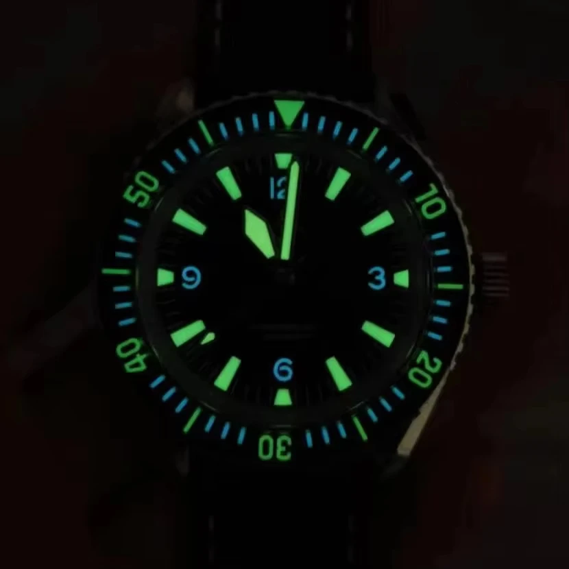 2024 Hruodland F025 Retro Sports Men Watch NH35 Automatic Mechanical Stainless Steel Brown Leather Strap Diving reloj hombre