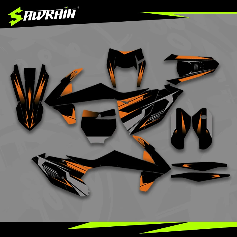 

Мотоциклетные графические фоны Sawrain, наборы наклеек для KTM EXC XCW SXF 16-18SXF 17-19EXC 012