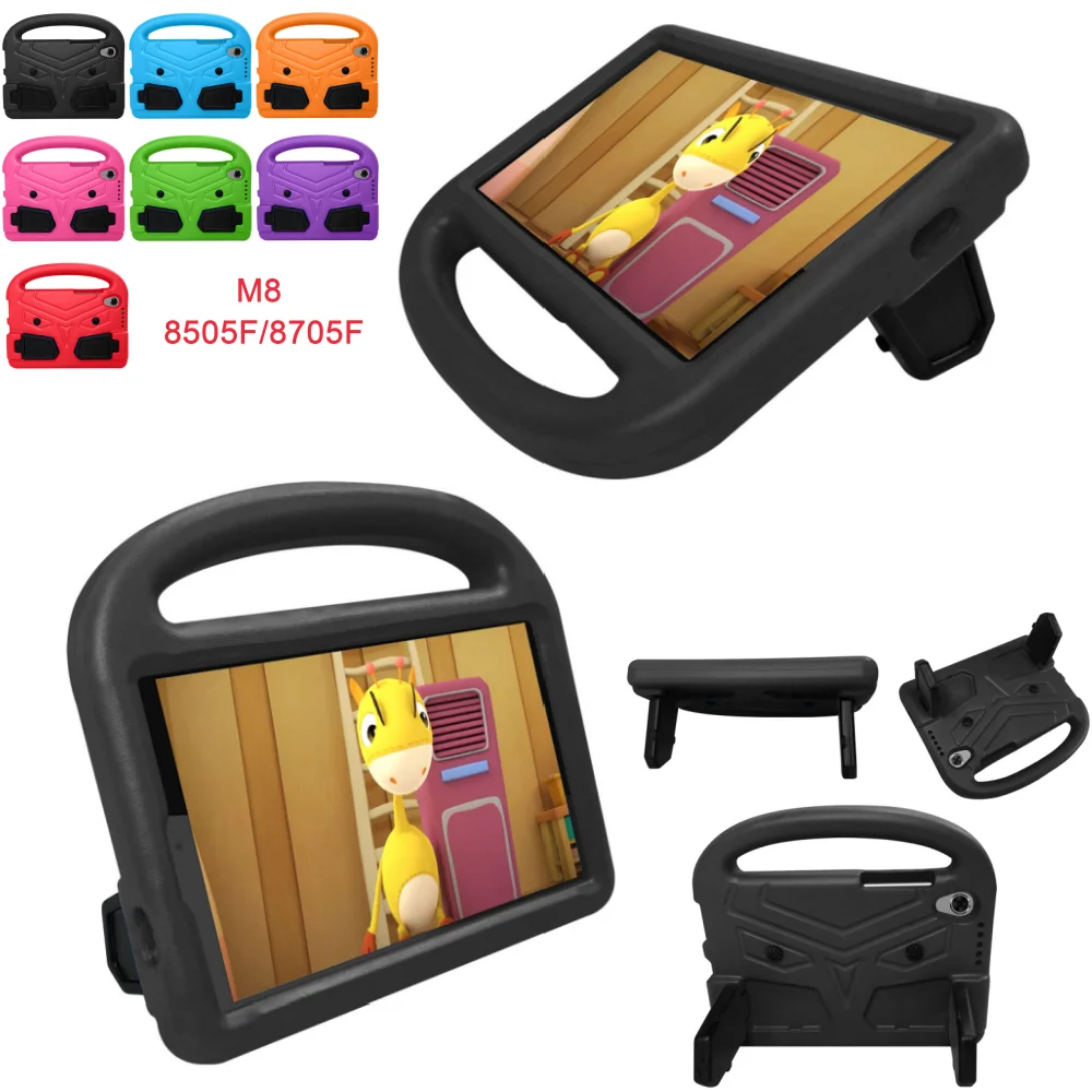 

Детский мягкий чехол из ЭВА для Lenovo Tab M8 HD 8,0 дюймов TB-8505F TB-8505X TB-8705F TB-8705N 8 дюймов, чехол для планшета с милыми мультяшными Sparrows и подставкой