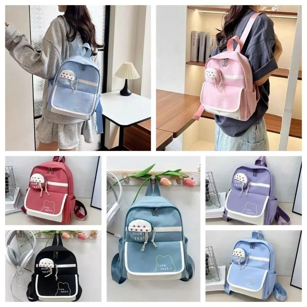 New Nylon Kids Shoulder Bag Waterproof Large Capacity Schoolbag Daily Outdoor Children's Backpacks