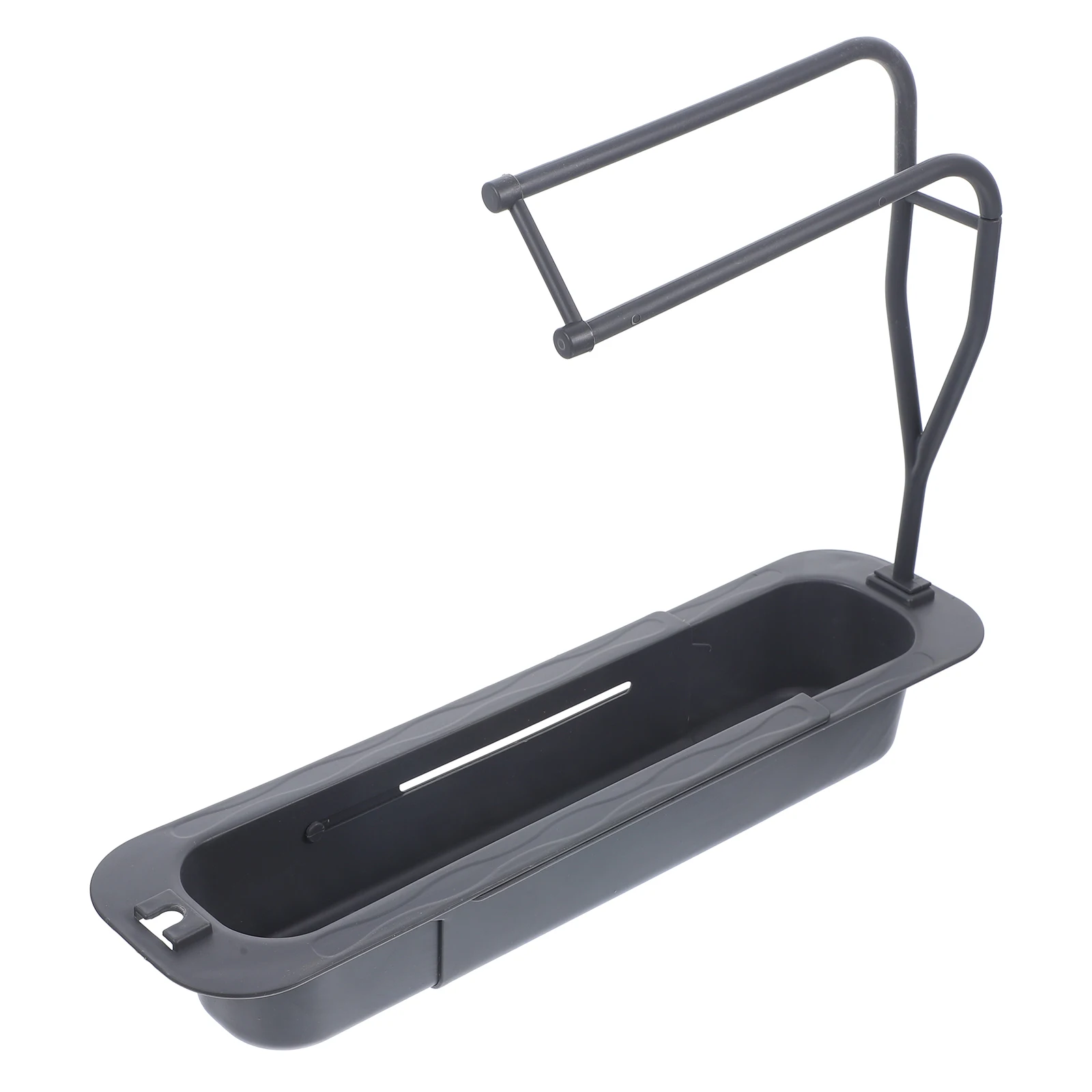 

Dish Rack Telescopic Drainer Basket Sponge Holder for Kitchen Organizer Storage