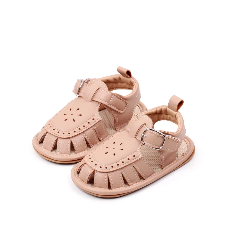 Sandalias huecas antideslizantes para bebé, niño y niña, zapatos de fondo suave, novedad de verano, 2024