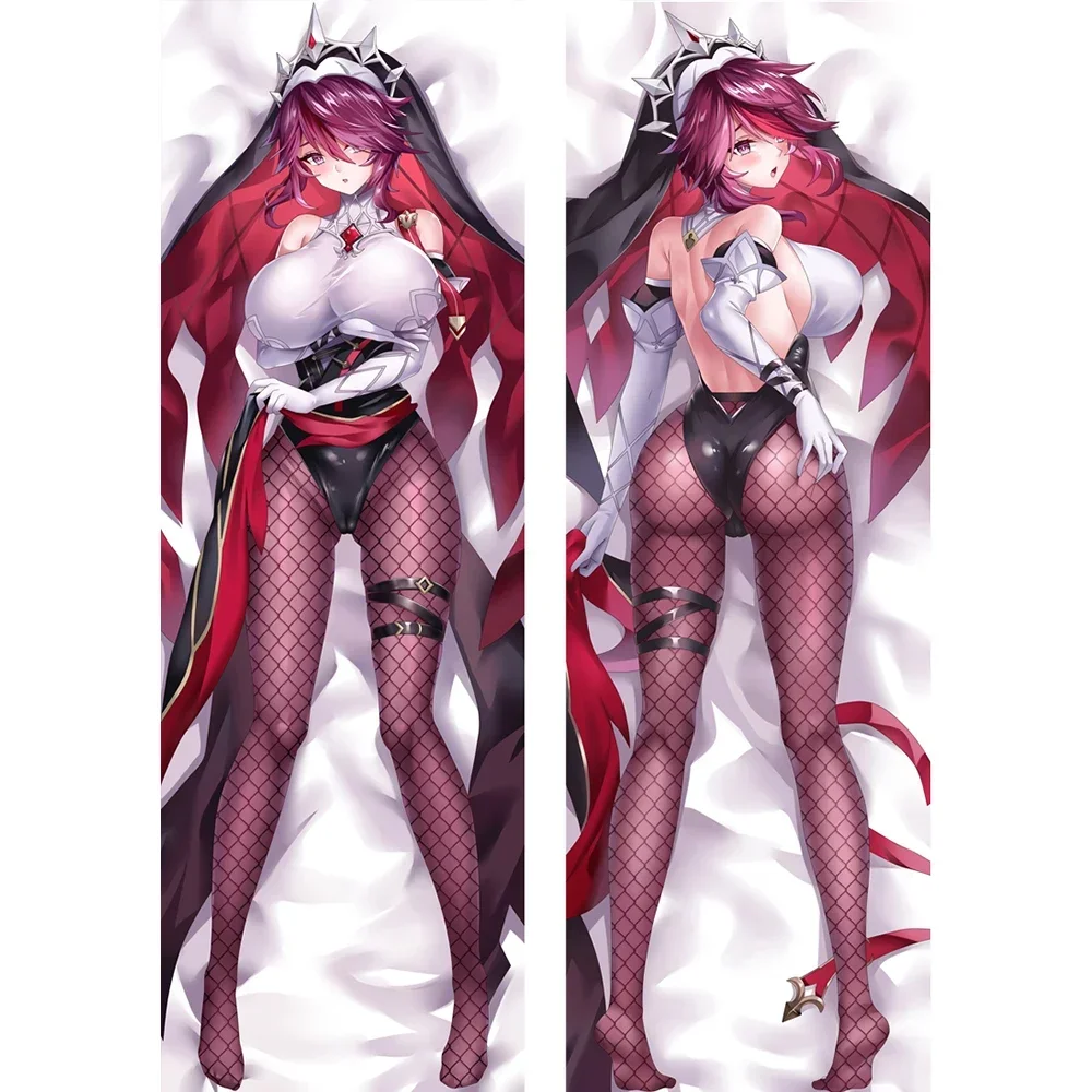 

60x180cm 2WAY/WT Game Genshin Impact Rosaria Dakimakura Body Pillow Case Hugging Body Prop