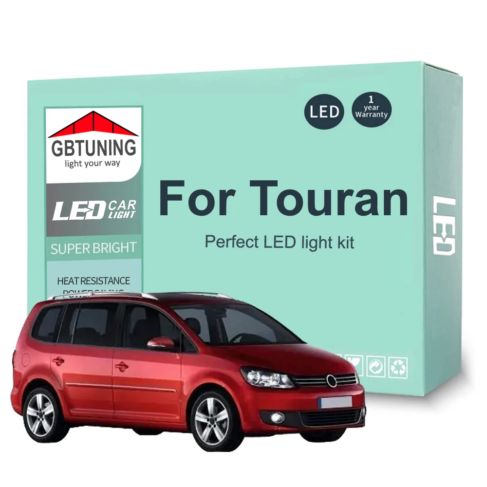 Wewnętrzna żarówka Canbus LED dla VW Volkswagen Touran 1T 1 t1 1 t2 1 1 t3 5T 5 t1 2003-2017 2018 2019 2020 2021 2022 akcesoria samochodowe