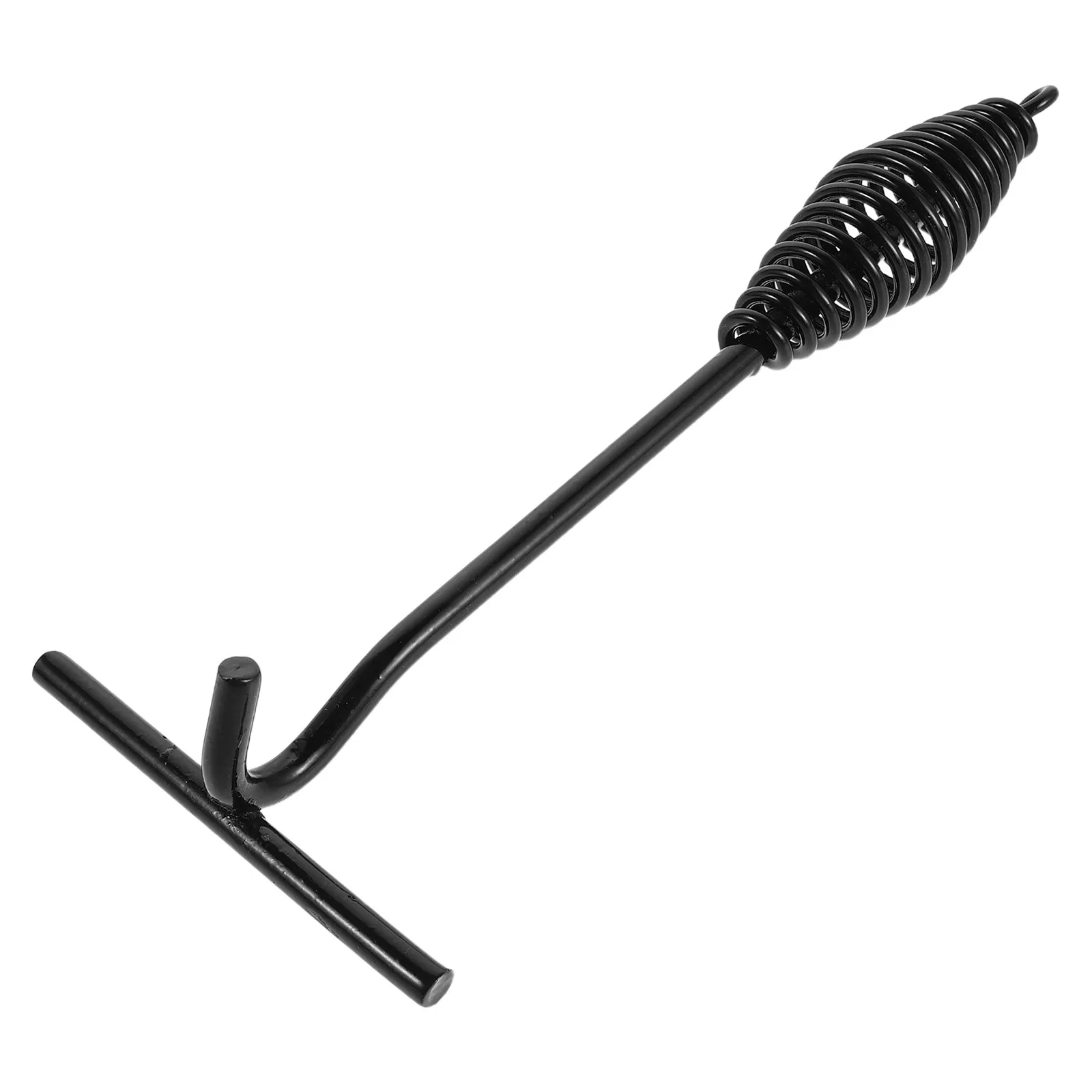 Cast Iron Dutch Oven Lid Lifter 25Cm Spiral Handle Heavy Duty Heat Resistant Outdoor Camping Pot Lid Hook Cast Iron Cookware