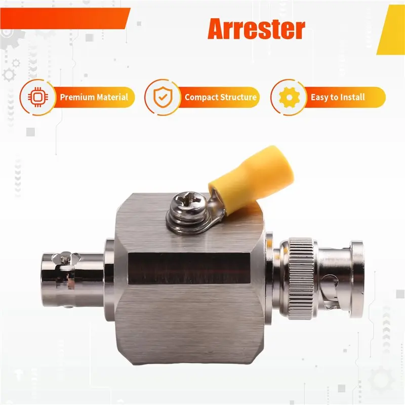 Y43A-Q9 BNC Male To Female Connector 230V 50 Ohm DC-3Ghz Surge Protector(Arrester) Lightening(Gas Discharge Tube Type) view 2