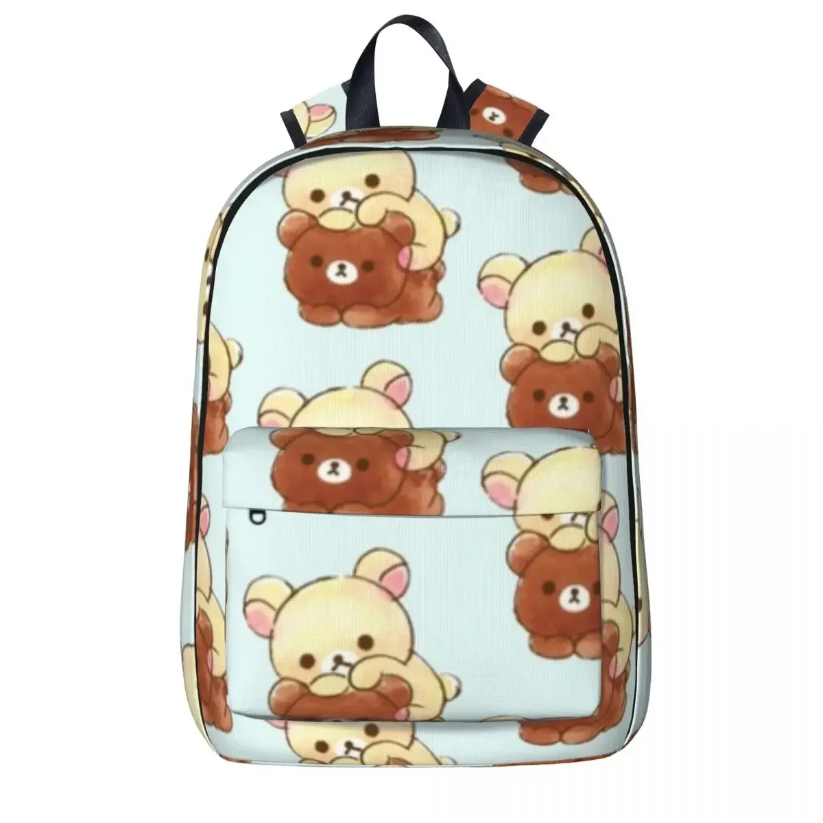 Rilakkuma Sakura Woman Backpacks Boys Girls Bookbag Waterproof Children School Bags Portability Laptop Rucksack Shoulder Bag