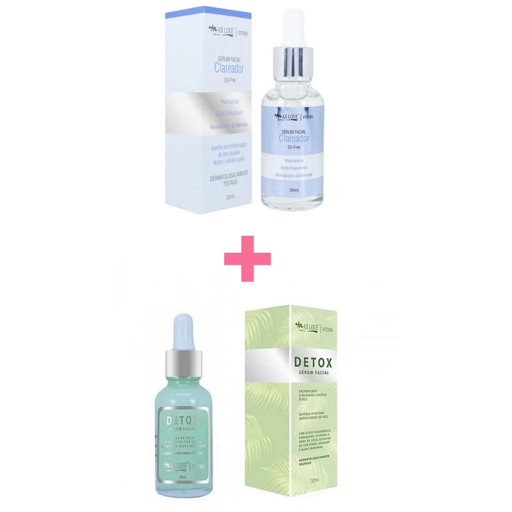 Kit Max Love 1 Clareador + 1 Sérum Detox