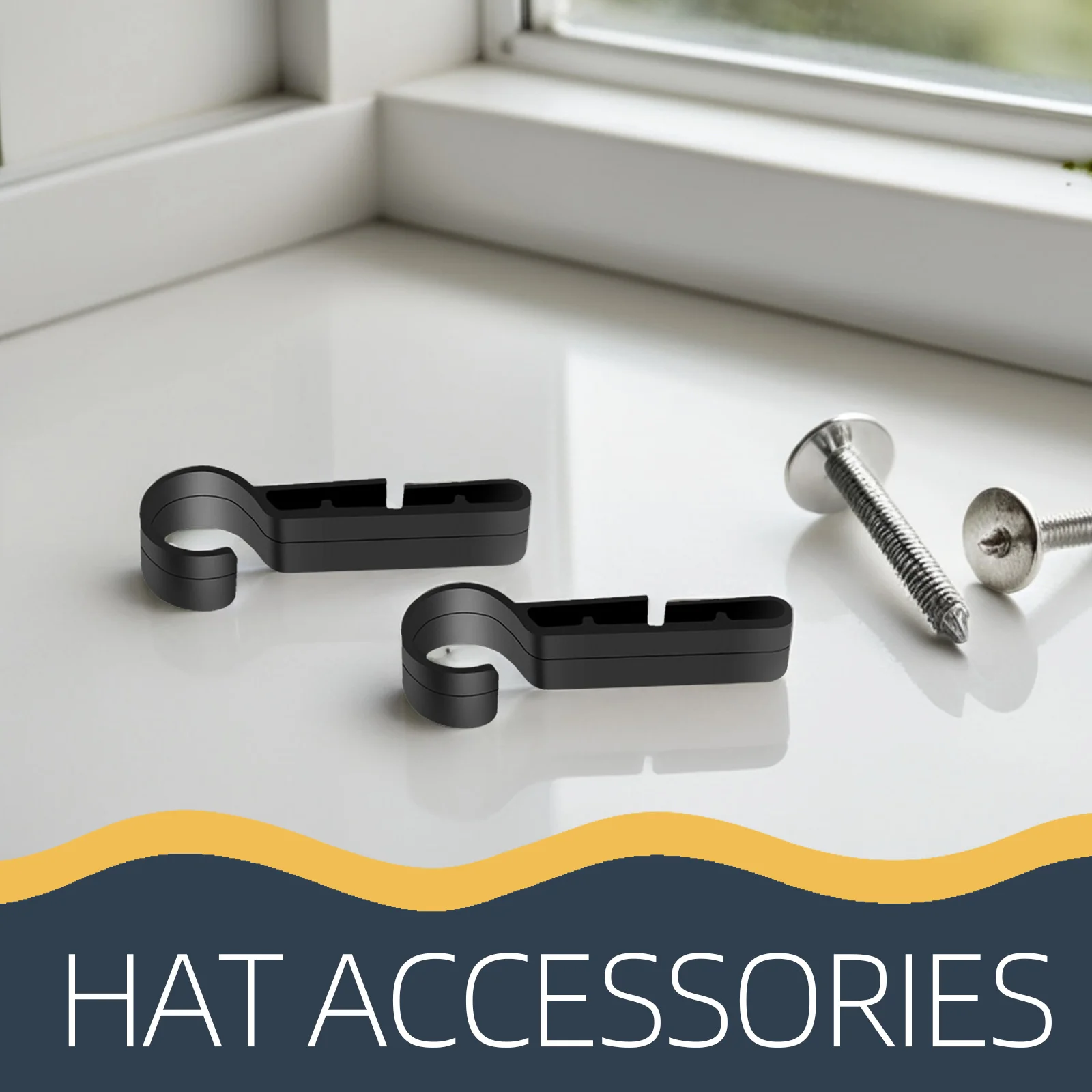 مشابك تثبيت على شكل قبعة صلبة مكونة من 4 قطع من البلاستيك المتين لمصباح المصباح الأمامي الآمن #4