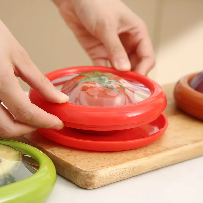 Silicone fruit & vegetable storage boxes — 1/4pc set, portable, stackable & leak‑proof (keeps produce fresh) 2