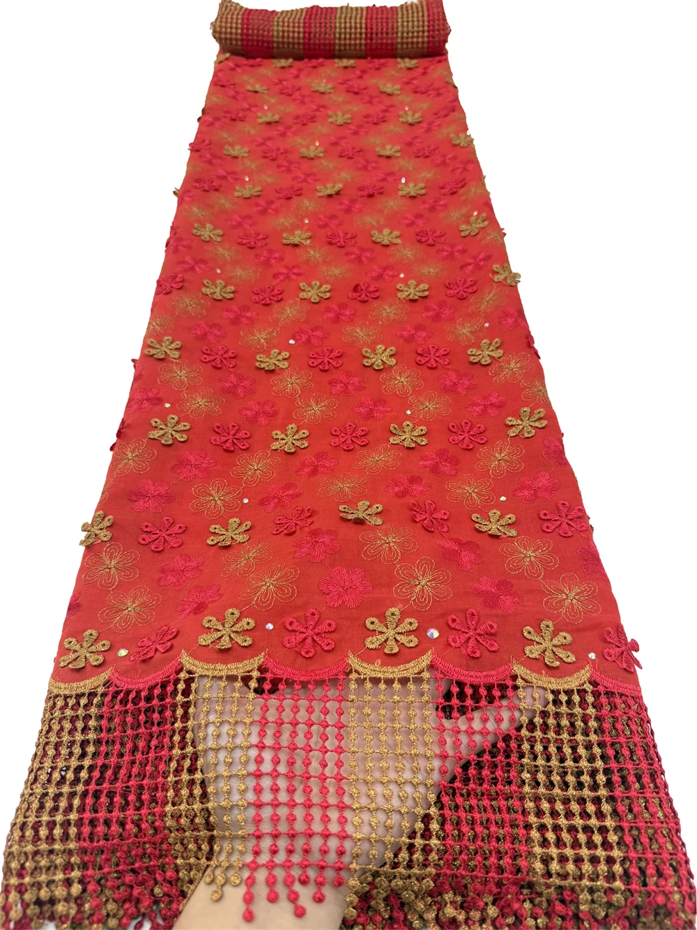 5Yards Swiss Voile Lace Fabric 100% Cotton African Nigerian Style Embroidery Latest Dubai Popular Pattern for Clothing And Home