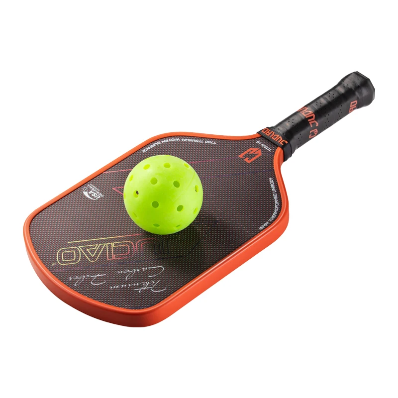 JUCIAO USAPA Approved Titanium Woven Surface Pickleball For Spin And Control Foam Injected Edges Thermoformed Pickleball