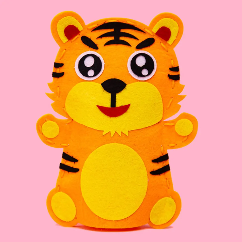 

8 Pcs Kids Early Development Tool Puppet Material Bag Kids Toys Fabric DIY Materials Safe Cloth Cartoon Style Development Tool