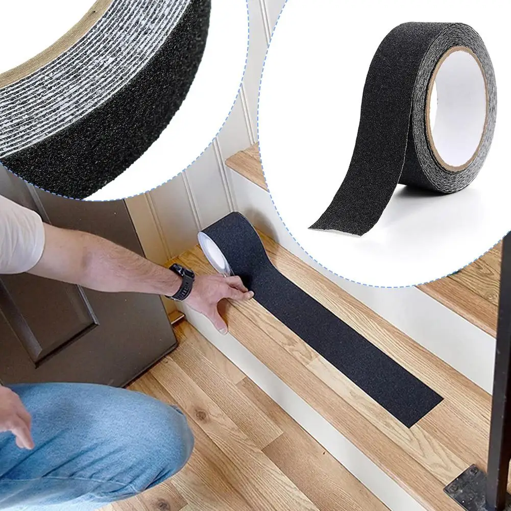 1PC 5M Non Slip Safety Grip Tape Anti-Slip Indoor Outdoor Stickers Strong Adhesive Safety Traction Tape Stairs Floor