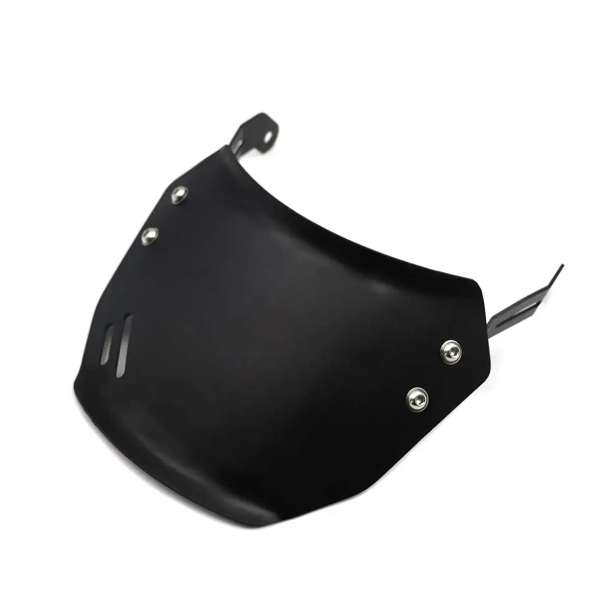 A23Z Motorcycle Windshield Windscreen Visor Wind Screen Deflector Kit for Bonneville T100 T120 Thruxton 1200 1200R Black
