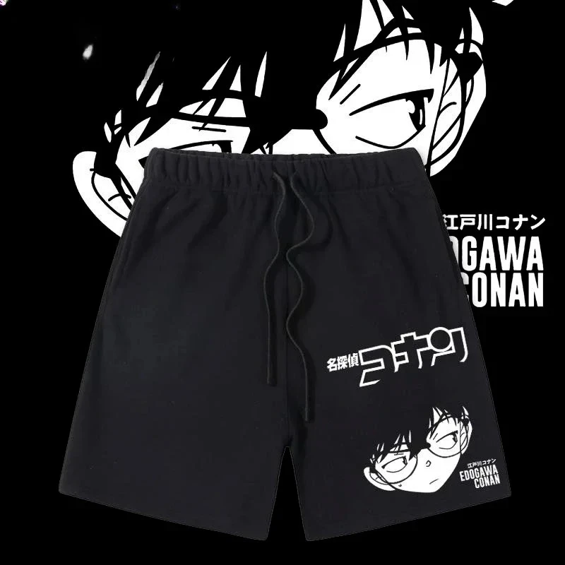 

Периферийные шорты Детектив Конан, новые летние японские аниме для мужчин и женщин, свободные спортивные брюки-тяжеловесы, тренд