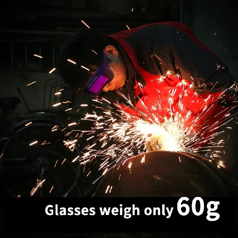 Solar Powered Welding Helmet Auto Darkening Welding Goggles LCD Welder Glasses for TIG MIG MMA Plasma Welder Glasses view 3