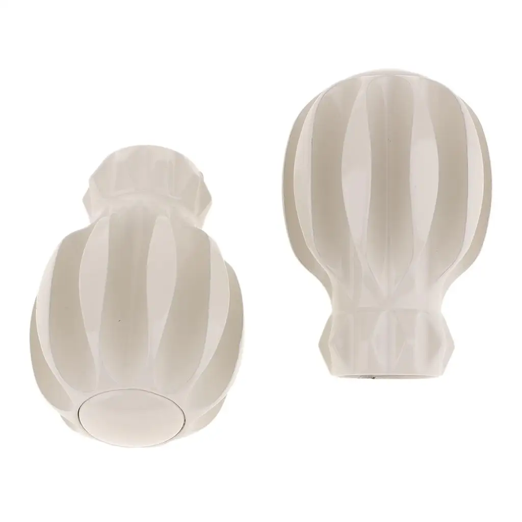Vintage Retro Curtain Pole Ends Aluminium Alloy Rod Finials Head Caps for Bedroom Window Drapes