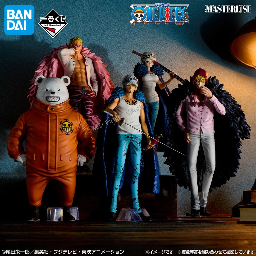 

In stock Bandai Ichiban Kuji One Piece is an unbreakable rule Trafalgar D. Water Law Bepo Donquixote Doflamingo Rosinante Figure