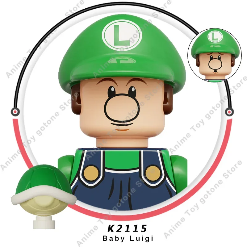 KDL815 Anime Super Bros Mario toy Fig Super Maria Bros building Blocks Dolls Wario Luigi Peach Yoshi Mushroom Bricks Toys Gifts