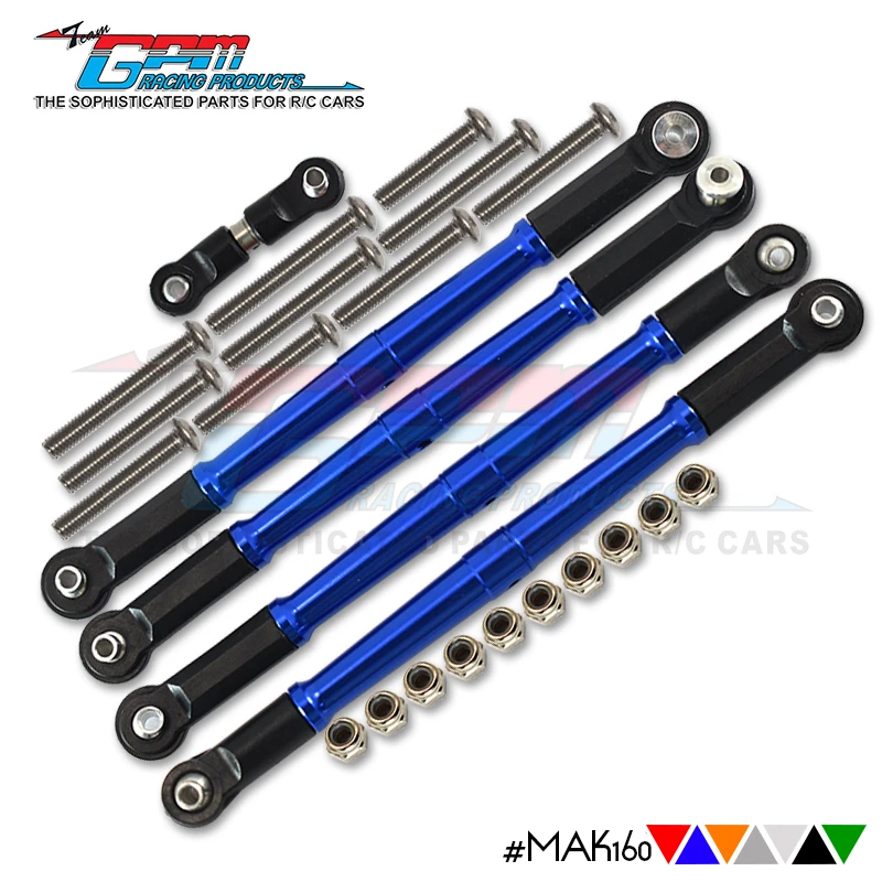 GPM upgrade Aluminum Turnbuckles For ARRMA 1/8 Kraton 6S Outcast Talion ARA10648