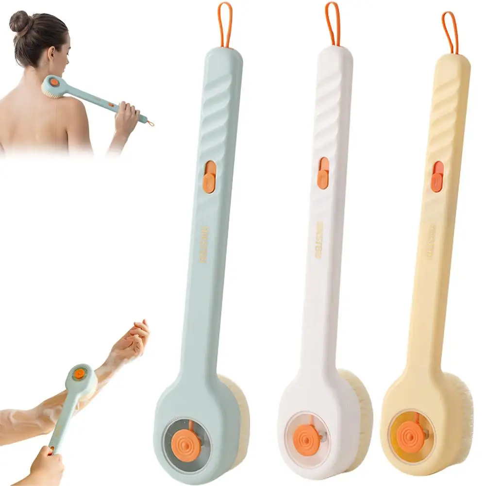 Brosse arrière à Long manche, brosse douce pour hommes et femmes, brosse de bain confortable et antidérapante, nettoyage en profondeur du dos, brosse de douche