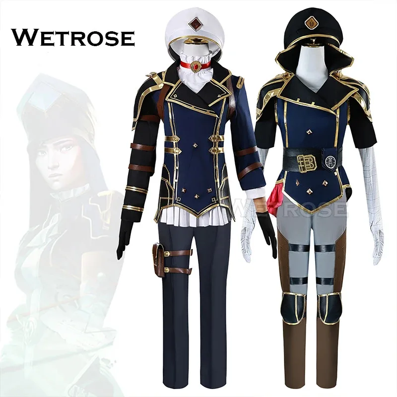 

【Wetrose】In Stock Caitlyn Kirraman Violet Cosplay Costume Arcane S2 New Season 2 Piltover League Legends Set Wig Halloween Xmas