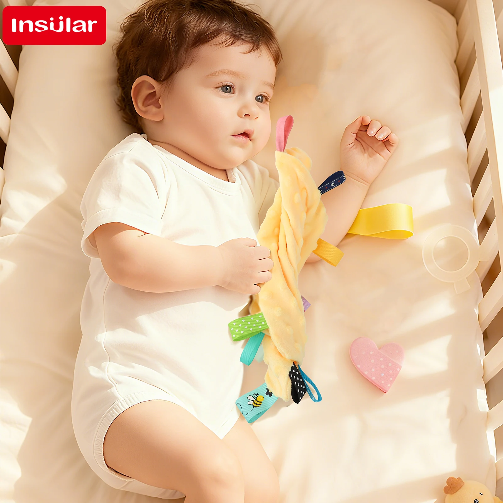 

Удобный носовой платок для младенцев от 1 до 3 лет, успокаивающее одеяло, этикетка Doudou, детское спальное полотенце-компаньон, успокаивающий платок