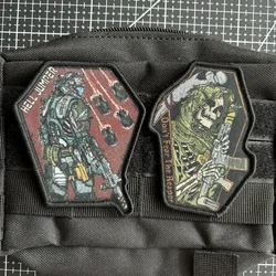 Parche táctico Calavera Jumper Hell moral velcro Punk militar
