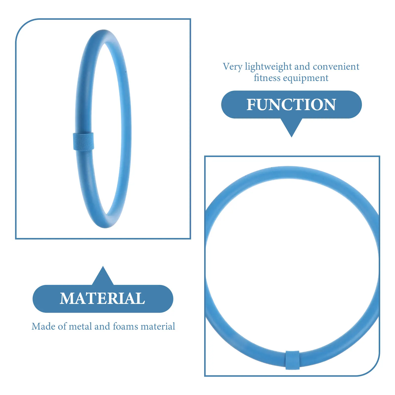 

Massage Fitness Equipment Lightweight Metal Foam Exercise Weighted Arm Yoga Hoop Female Arm Hoops Women Exercise Hoops