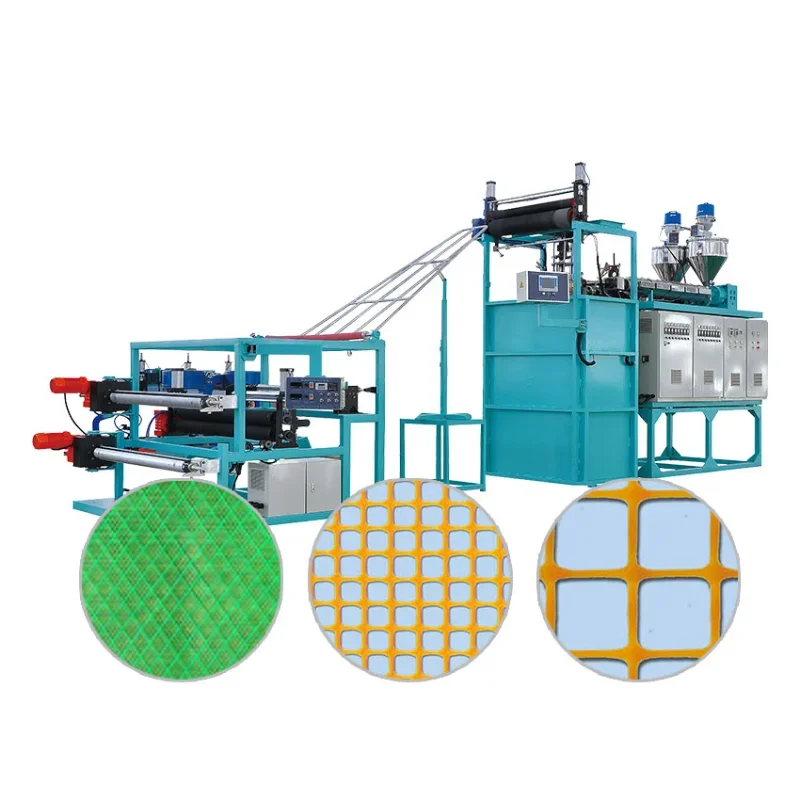 Automatic Protection Extruded Mesh Making Machine Animal Fence Net Plastic Net Anti Mole Mesh Netting Injection Molding Machine