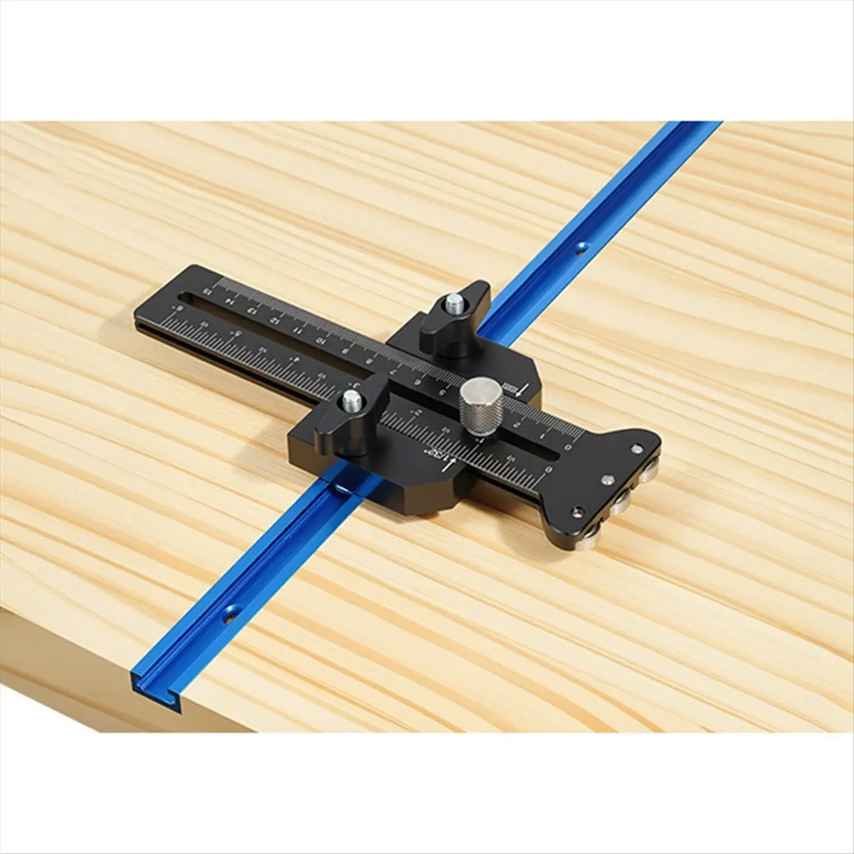 clos薄型リップジグ、テーブルソー用ジグガイド、繰り返し狭い帯状の切断作業用、3プーリー式高速薄型リッピングガイド（黒）