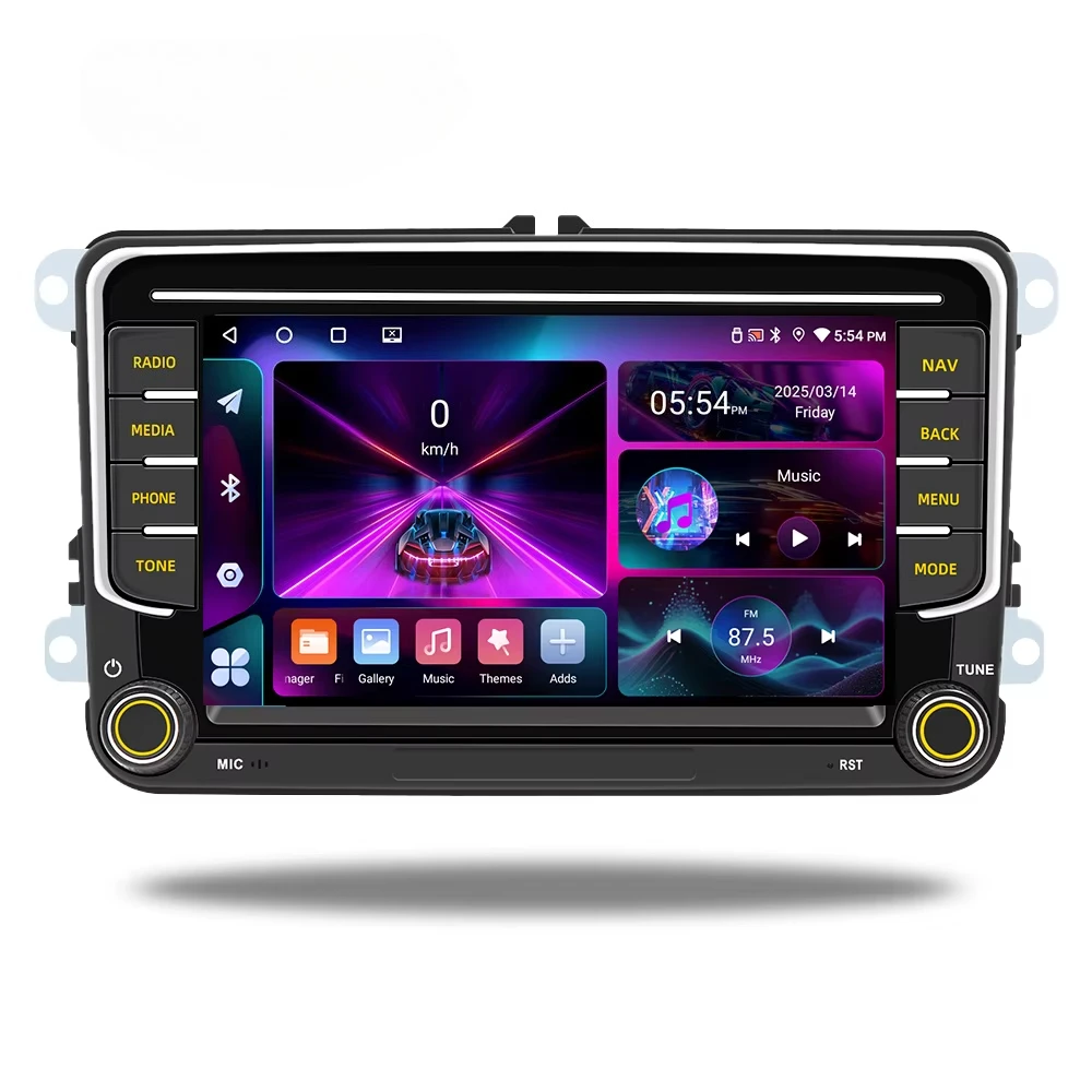 

STLFBQCC7"Android Octa Car Radio Carplay GPS DSP Autoradio Compatible for Volkswagens VW CC Passat B7 Polo Golf5 6Jetta Mk5 Mk6
