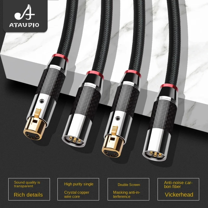 

Fever Cannon Male Female Balanced Audio Cable HiFi Pure Single Crystal Copper XLR Capacitor Microphone Special Cable