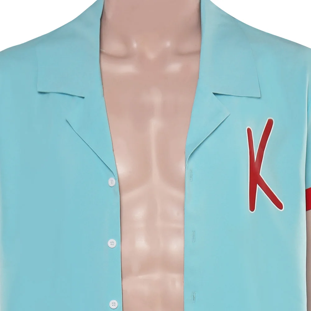 Ken disfraz de Cosplay para adultos, camisa, pantalones cortos, ropa de playa, traje de fiesta de Carnaval de Halloween, Verano