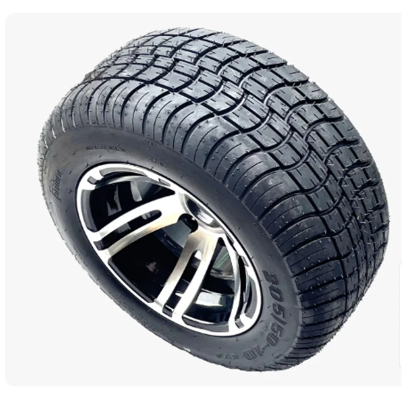 205/50-10 inch tires with aluminum wheels suitable for four-wheel beach bikes, go karts, sightseeing carts, patrol carts, golf c - view 2
