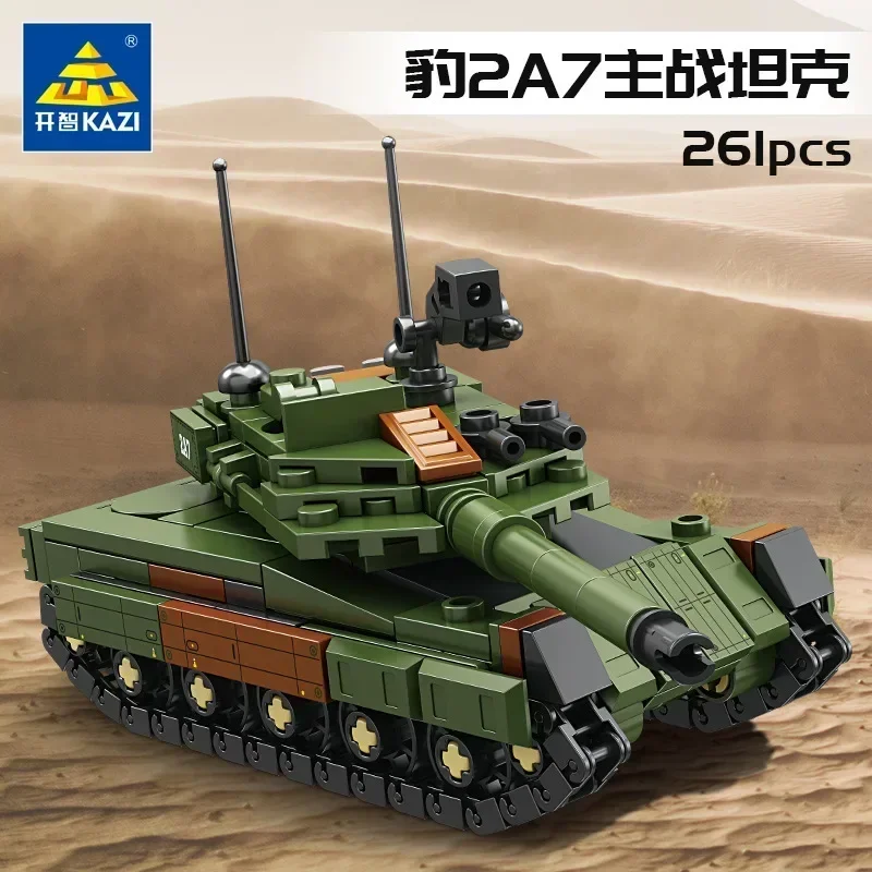 Militair 4 In 1 Moderne Apparatuur Tank Assemblage Model Jongen Bouwstenen Speelgoed Geschenk