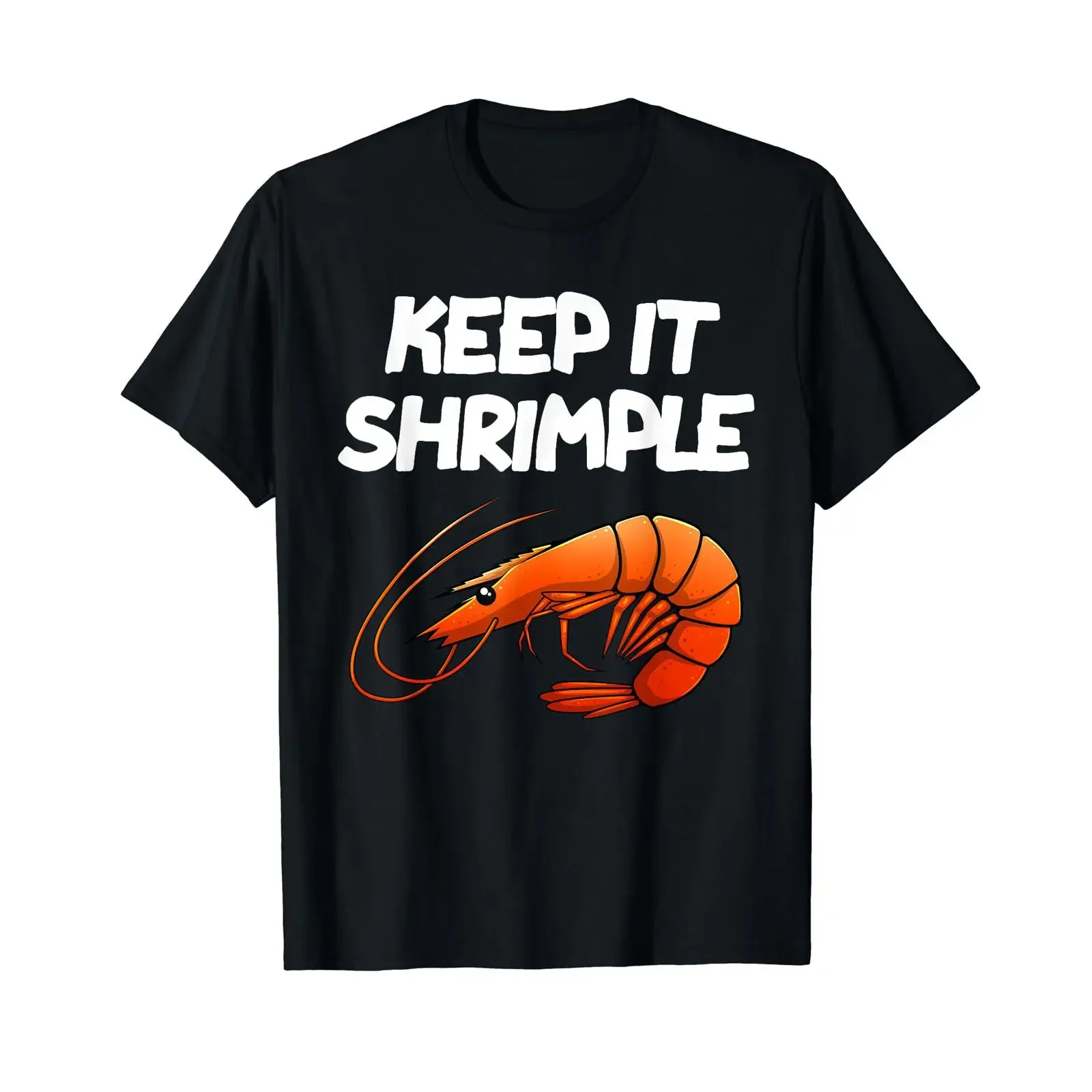 Funny Shrimp for Cool Fishing Prawn Lover T Shirt vintage Washed Breathable streetwear fashion Versatile Stylish Stretched