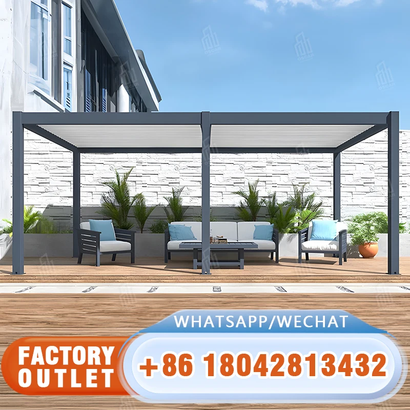 Patio Garden Pergola Gazebo 3x3 M Metal Gazebo Canopy Outdoor Gazebo Tent