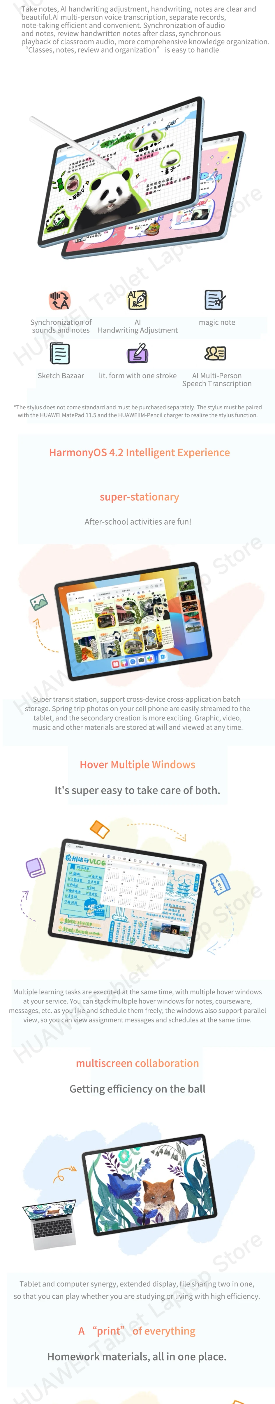 2024 HUAWEI MatePad 11.5 Tablet WiFi 11.5-inch WiFi 120Hz 2200*1440