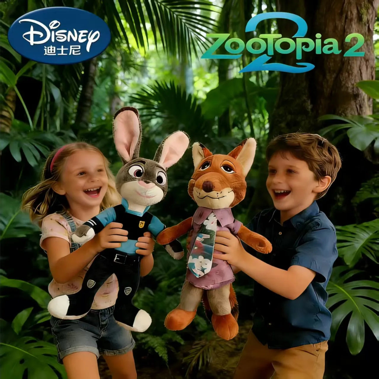 

$_New Zootopia Disney Nick Wilde Judy Hopps Plush Toy Soft Stuffed Animal Doll Cute Room Decor Filled Animal Plushie_@