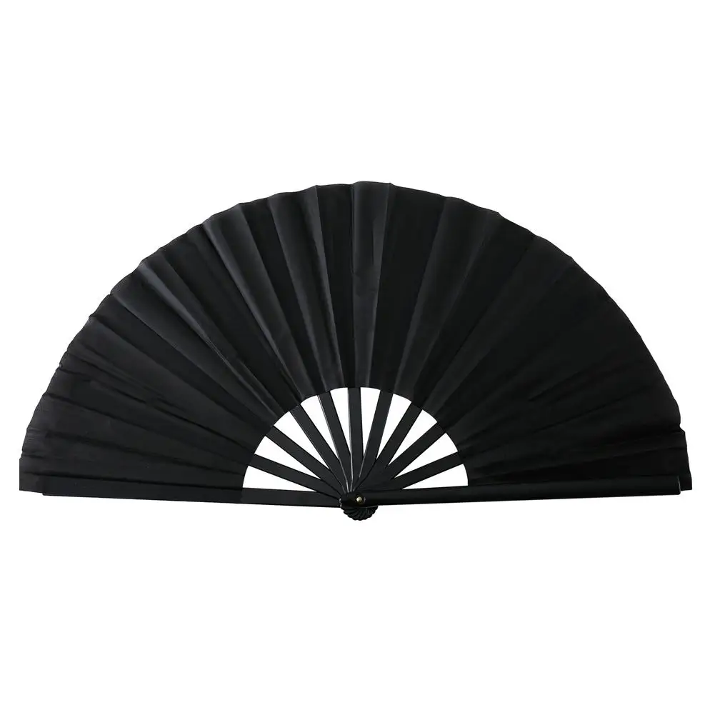 Grandes ventiladores dobráveis de tecido plástico para homens e mulheres, estilo chinês, festival, presente de dança, fã de casamento, performance de palco